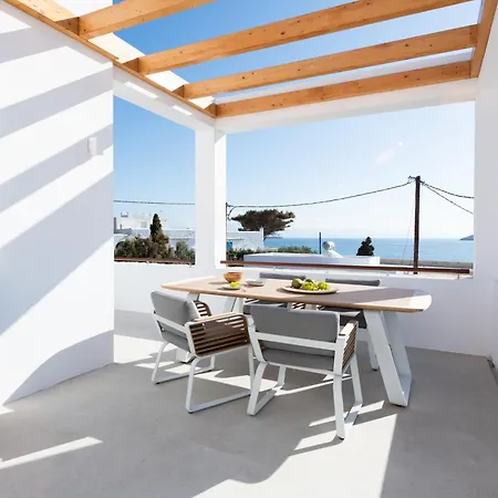 아파트 Triotissa Balcony Sea View 50m From Beach 드리오스